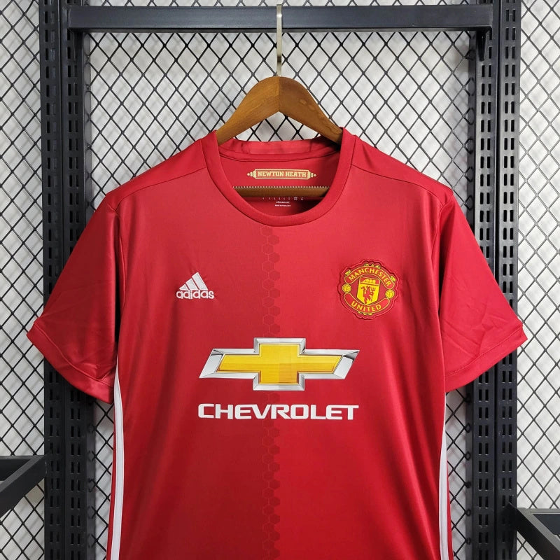 Camisa Manchester United Home 2016/17 - Adidas Retrô Masculina - Vermelha