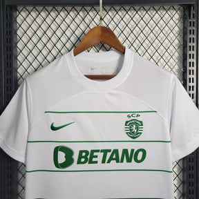 Camisa Sporting Away 2023/24 - Nike Torcedor Masculina - Branca/Verde