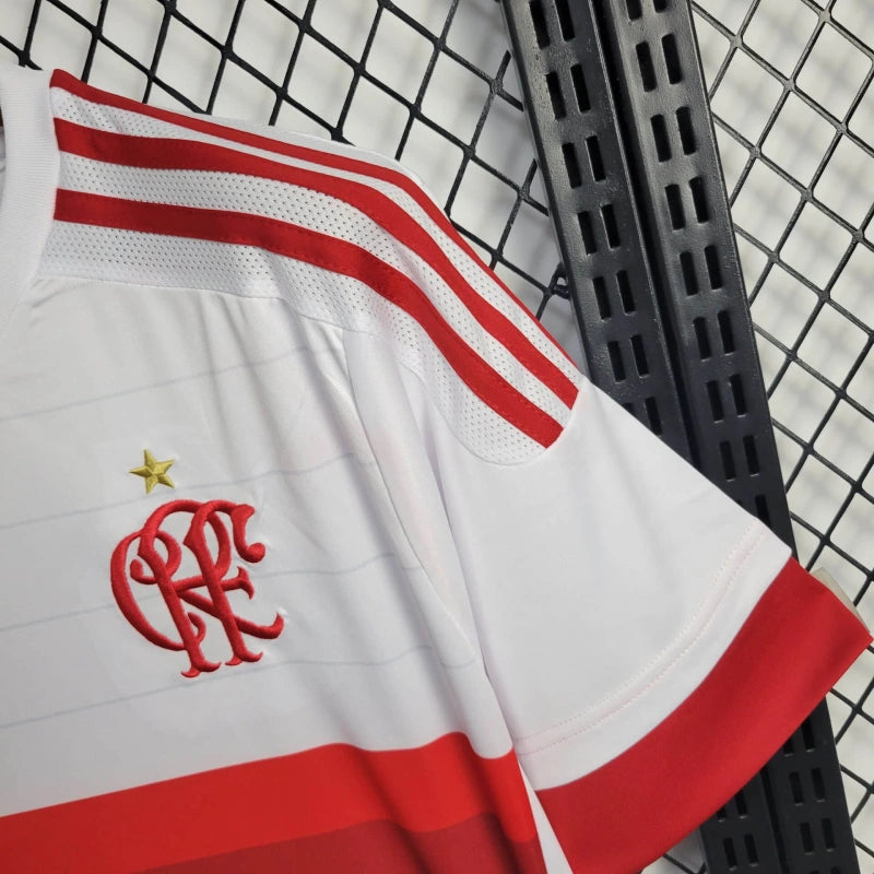 Camisa Flamengo Away 2015/16 - Adidas Retrô Masculina - Branca/Vermelha