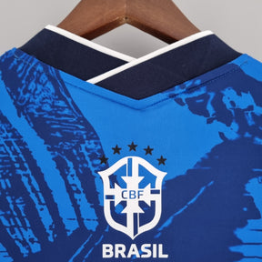 Camisa Seleção Brasil Edição Especial 2022 - Nike Torcedor Masculina - Azul/Preta