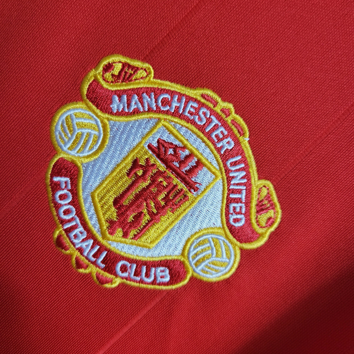 Camisa Manchester United Home 1984 - Adidas Retrô Masculina - Vermelha/Branca