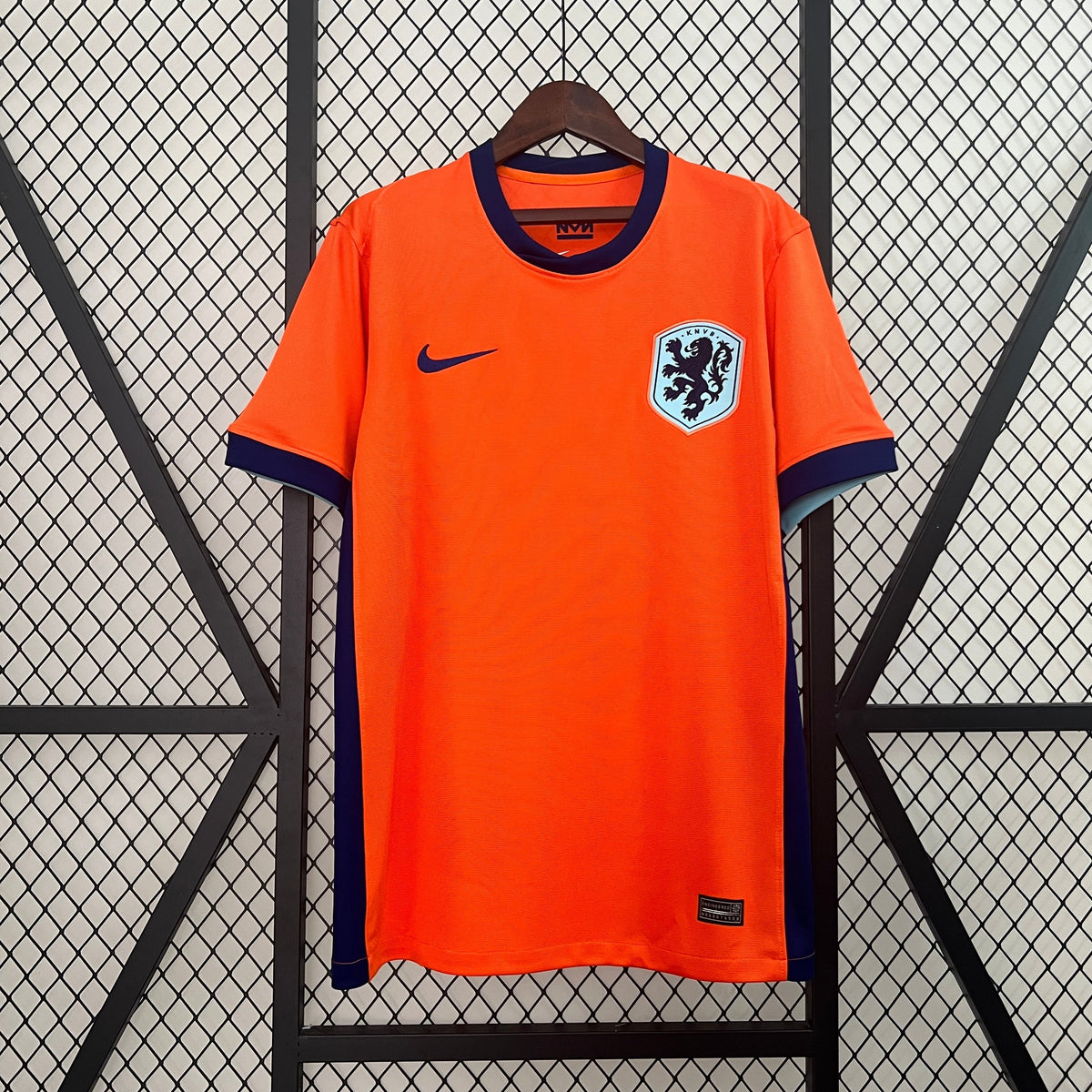 Camisa Seleção Holanda Home 2024/25 - Adidas Torcedor Masculina - Laranja/Azul