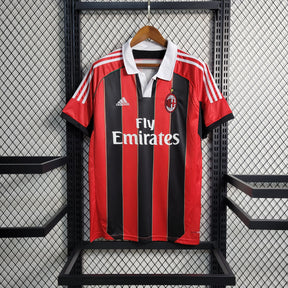 Camisa Milan Home 2012/13 - Adidas Retrô Masculina - Vermelha/Preta