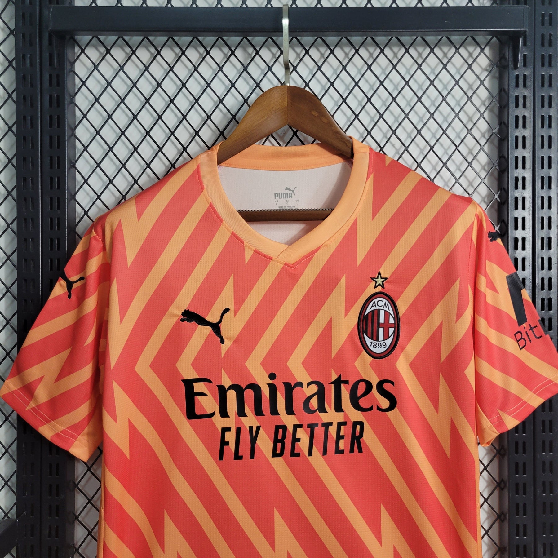 Camisa Milan Goleiro 2023/24 - Puma Torcedor Masculina - Laranja