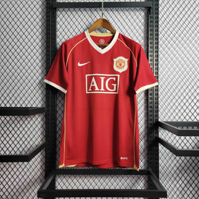 Camisa Manchester United Home 2006/07 - Adidas Retrô Masculina - Vermelha/Branca