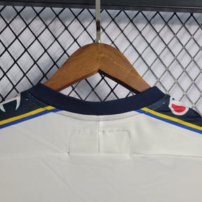 Camisa Parma Away 2002/03 - Champion Retrô Masculina - Branca/Azul