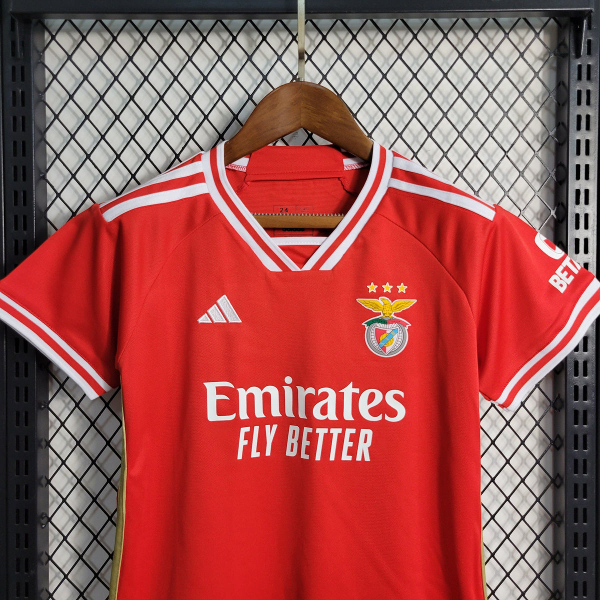 Kit Infantil Benfica Home 2023/24 - Adidas Torcedor - Vermelha/Branca