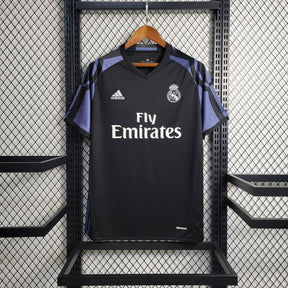 Camisa Real Madrid Third 2016/17 - Adidas Retrô Masculina - Preta/Lilás