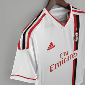 Camisa Milan Away 2011/12 - Adidas Retrô Masculina - Branca/Vermelha