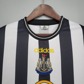 Camisa Newcastle Home 1997/99 - Adidas Retrô Masculina - Branca/Preta