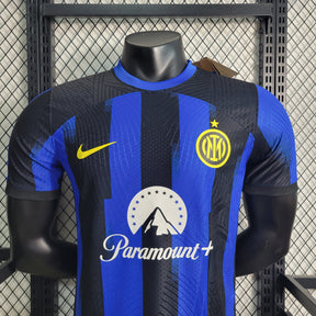 Camisa Inter de Milão Home 2023/24 - Nike Jogador Masculina - Preta/Azul