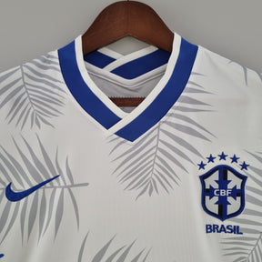 Camisa Seleção Brasil Edição Especial 2022 - Nike Torcedor Masculina - Branca/Azul