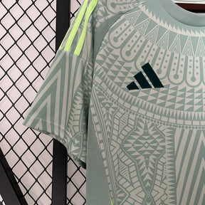 Camisa Seleção México Away 2024/25 - Adidas Torcedor Masculina - Cinza/Verde