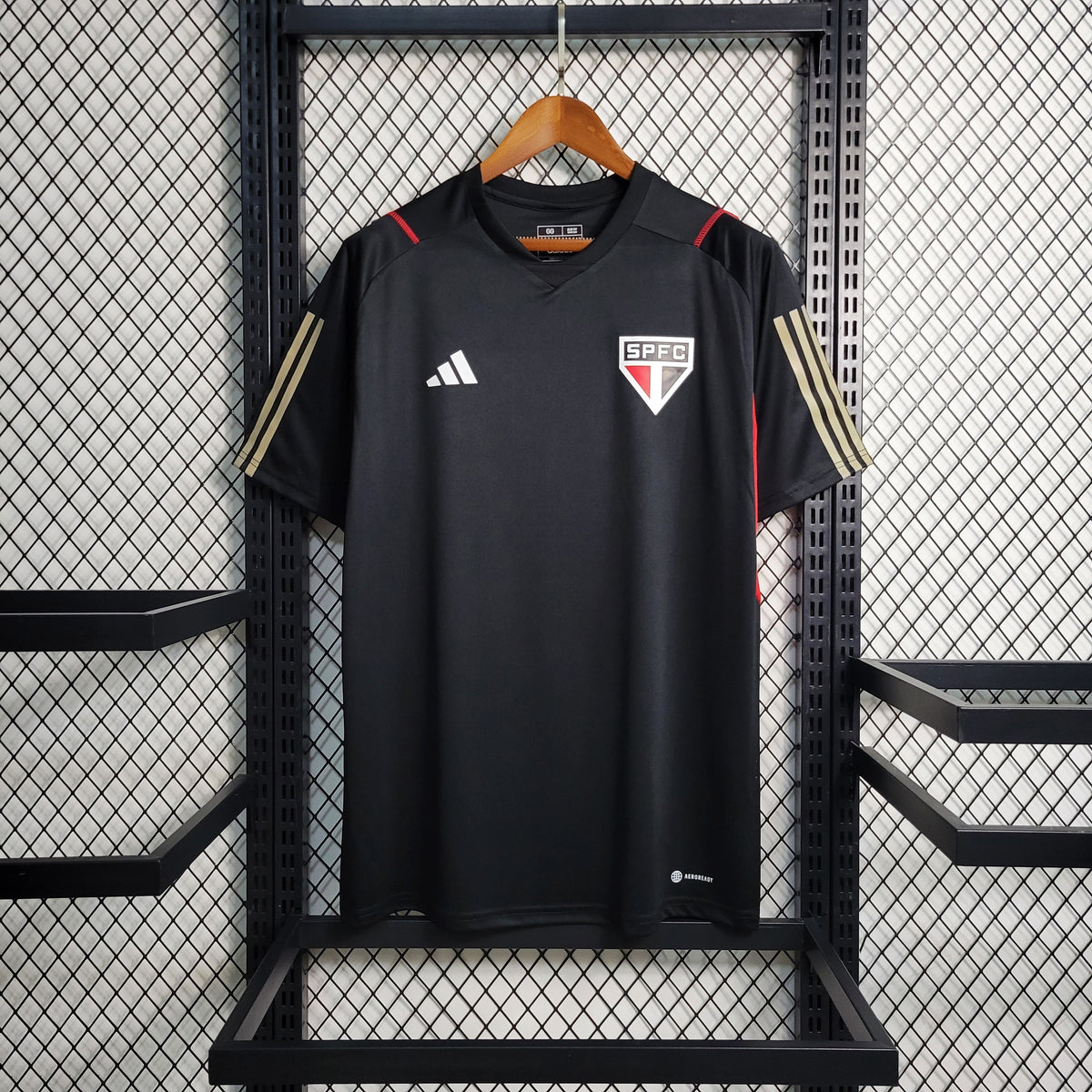 Camisa São Paulo Treino 2023/24 - Adidas Torcedor Masculina - Preta