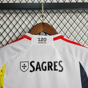 Kit Infantil Benfica Away 2023/24 - Adidas Torcedor - Branca