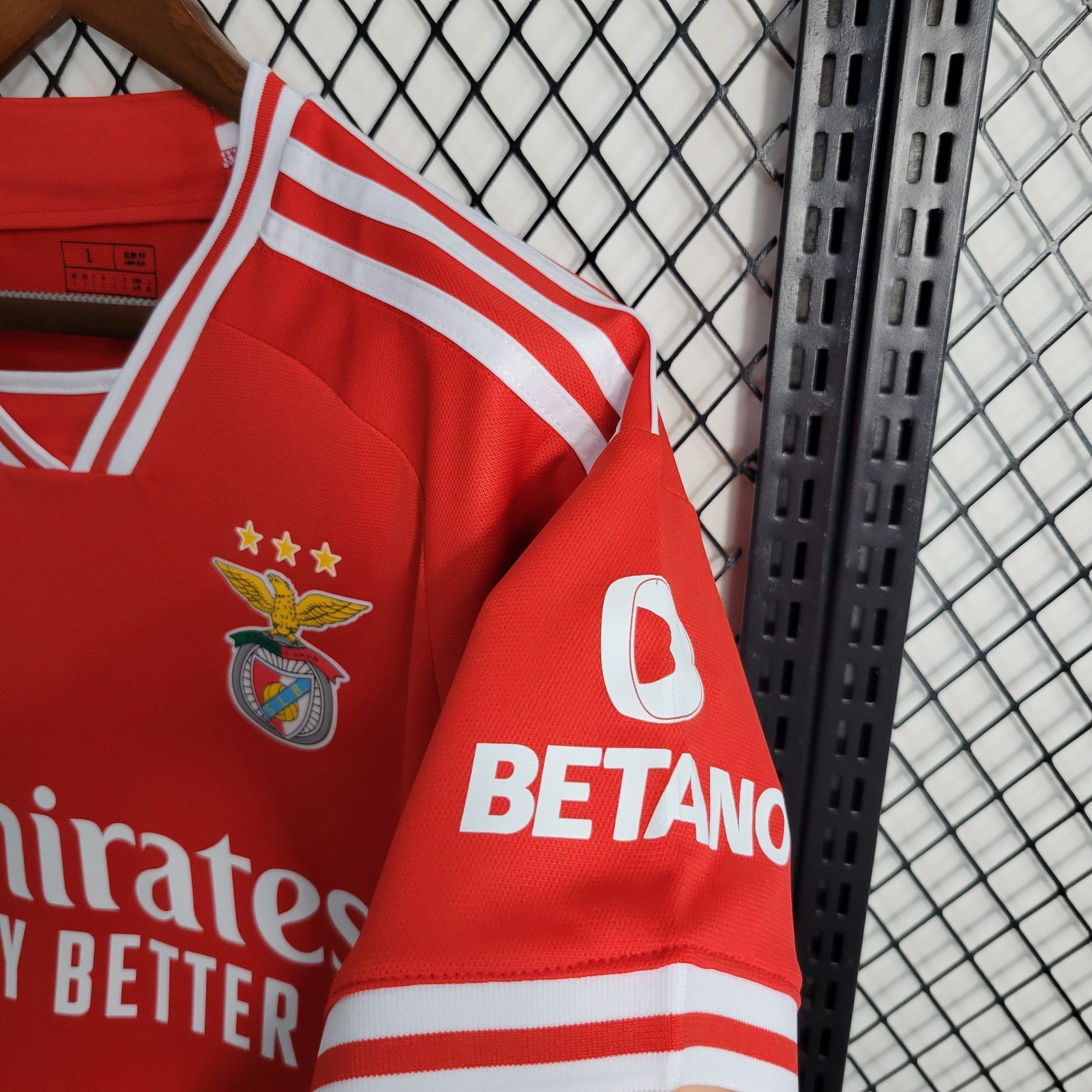 Camisa Benfica Home 2023/24 - Adidas Torcedor Masculina - Vermelha/Branca