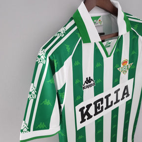 Camisa Real Betis Home 1996/97 - Kappa Retrô Masculina - Branca/Verde