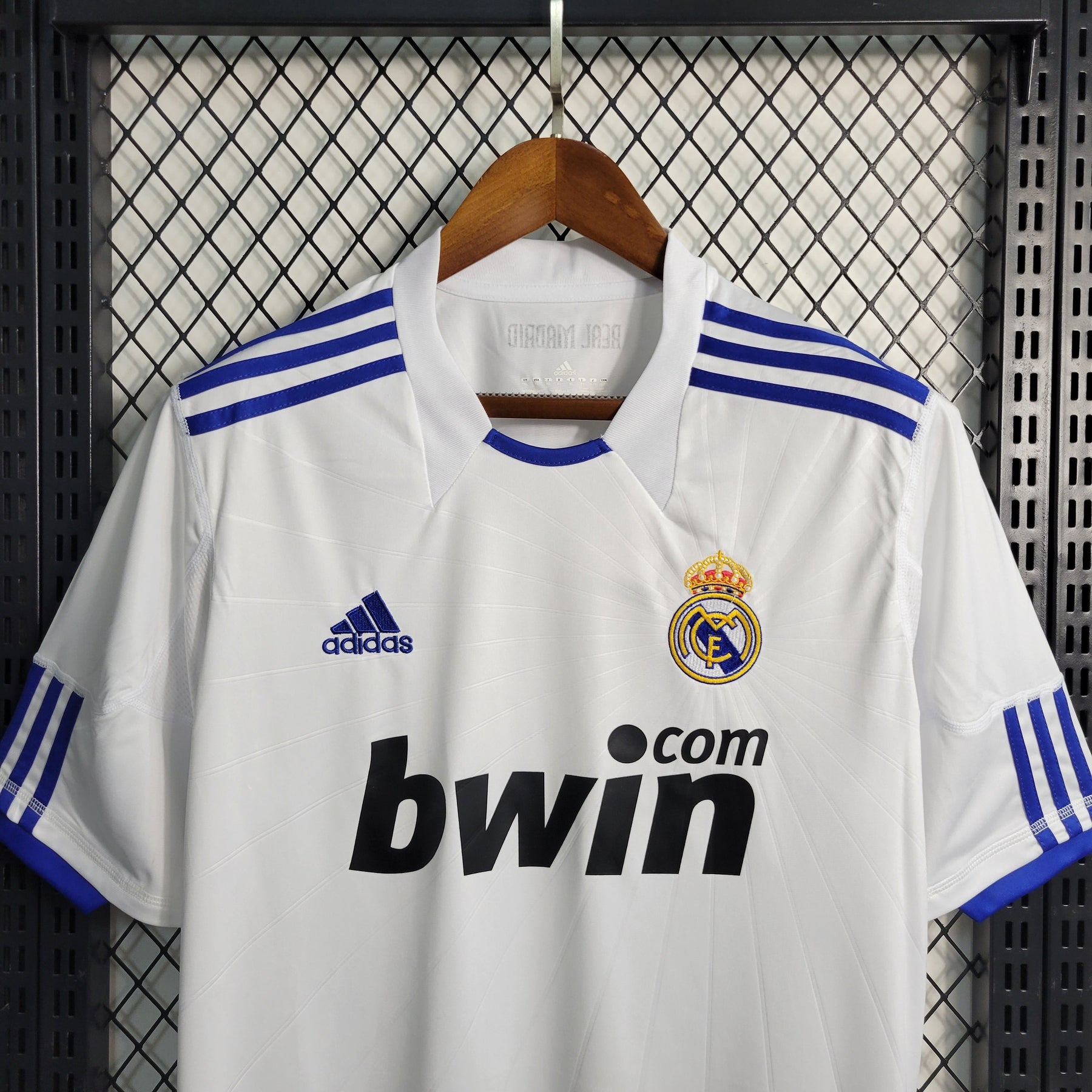 Camisa Real Madrid Home 2010/11 - Adidas Retrô Masculina - Branca/Azul