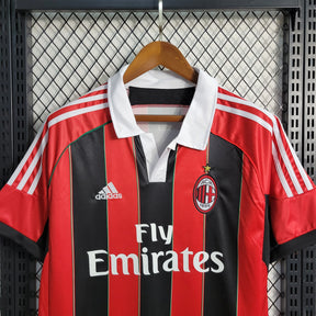 Camisa Milan Home 2012/13 - Adidas Retrô Masculina - Vermelha/Preta