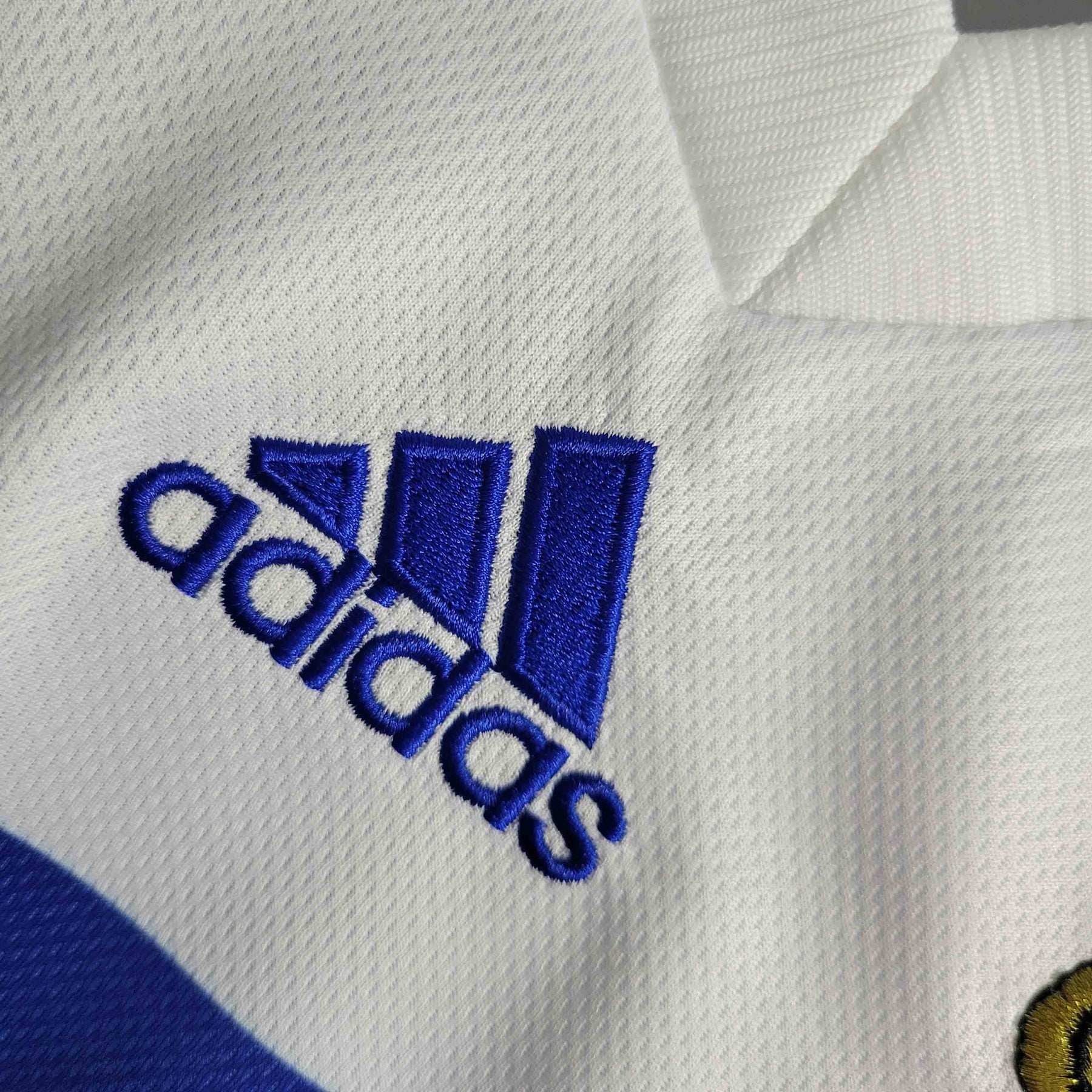 Camisa Seleção França 1998 - Adidas Retrô Masculina - Branca/Azul