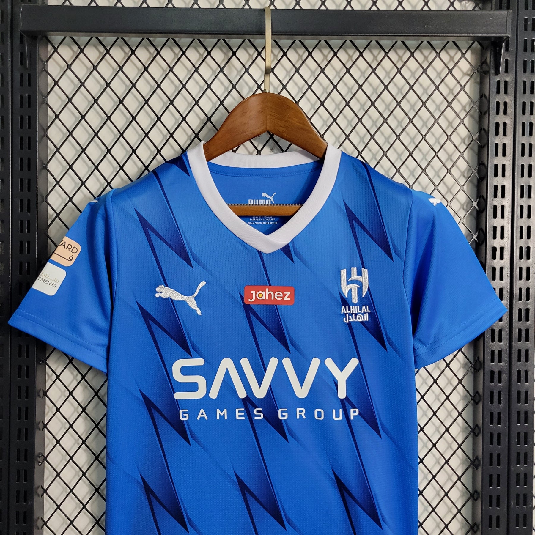 Kit Infantil Al-Hilal Home 2023/24 - Puma Torcedor - Azul/Branca