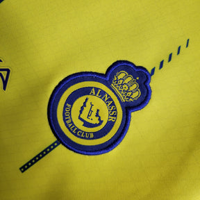 Kit Infantil Al-Nassr Home 2023/24 - Nike Torcedor - Amarela/Azul