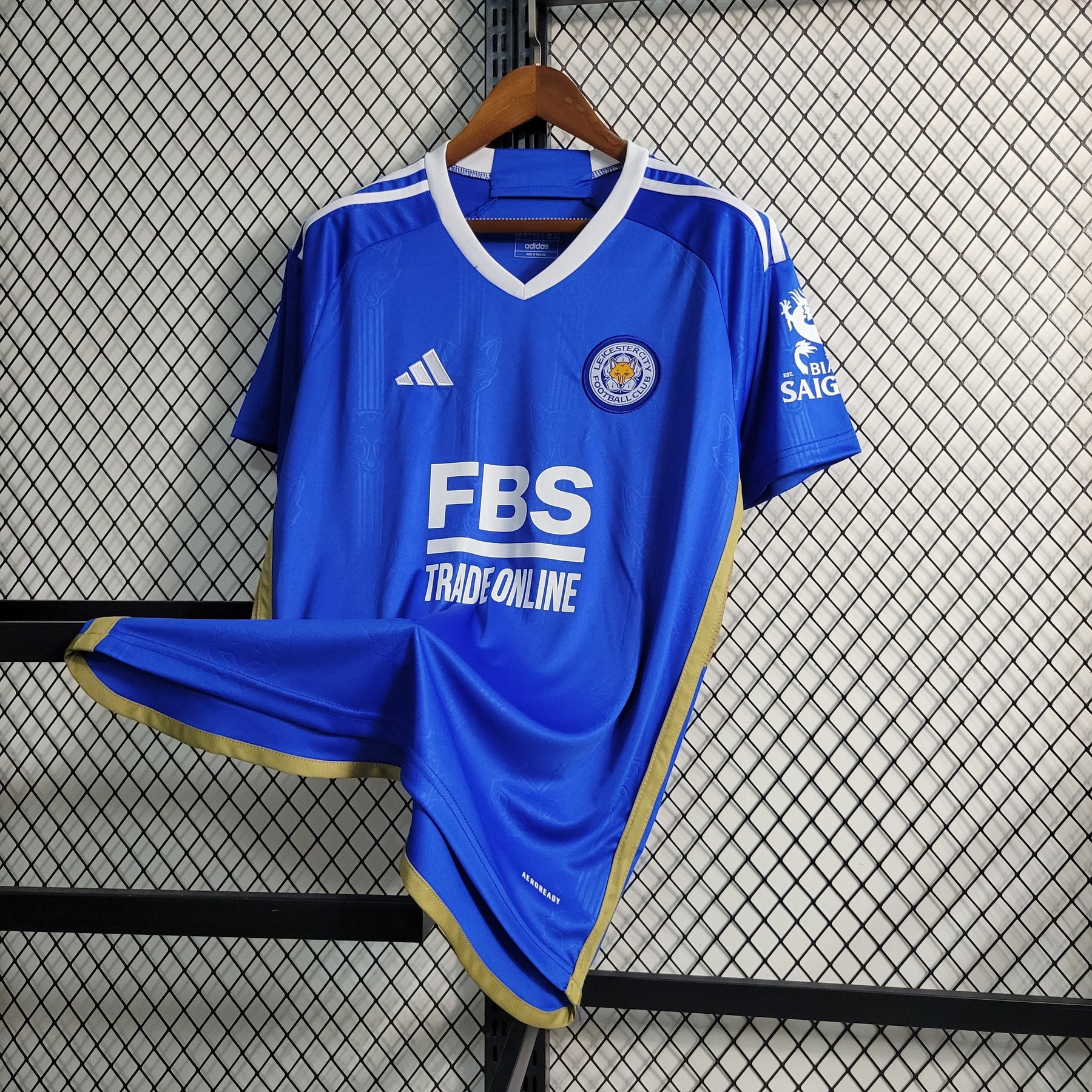 Camisa Leicester City Home 2023/24 - Adidas Torcedor Masculina - Azul