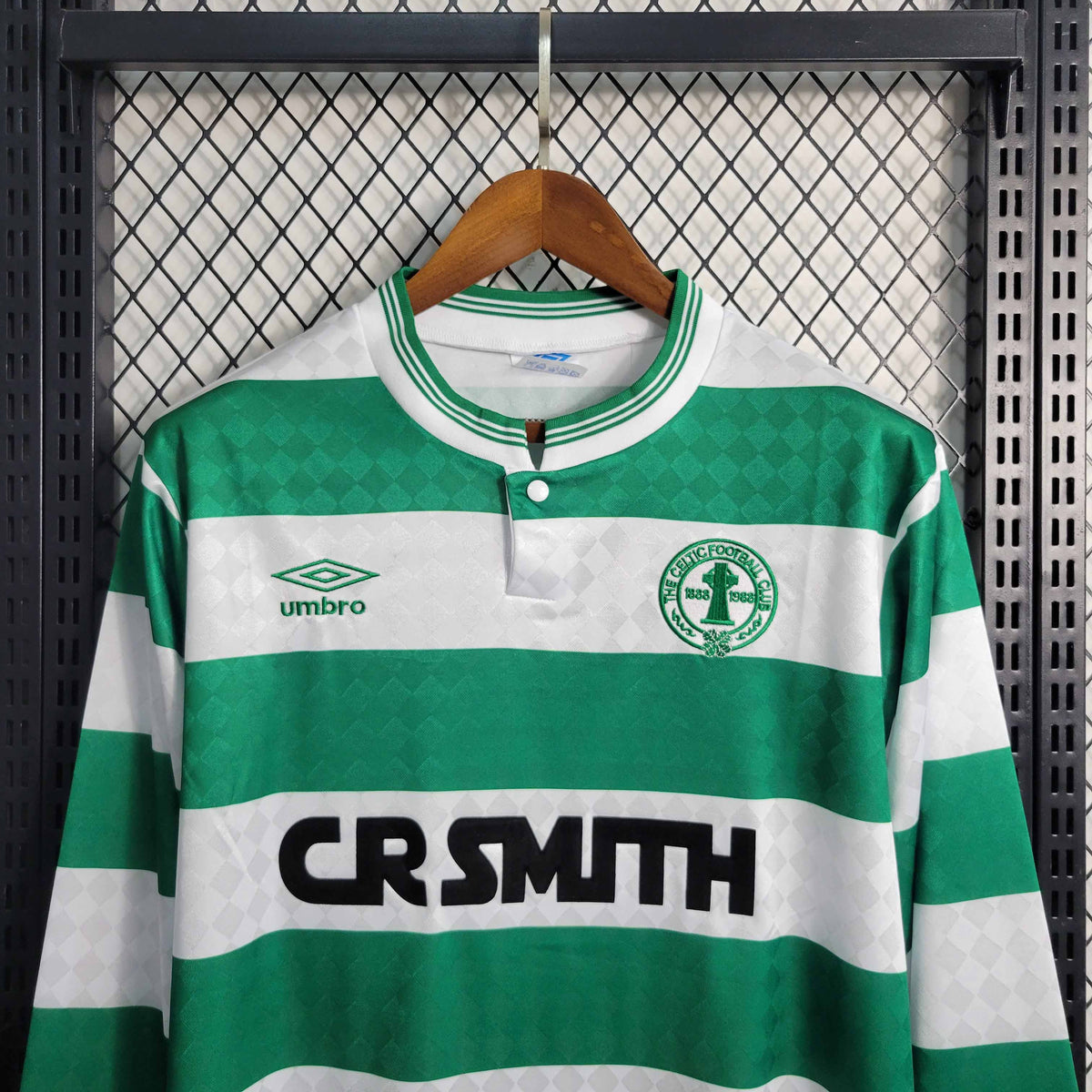 Camisa Manga Longa Celtics Home 1987/88 - Umbro Retrô Masculina - Branca/Verde