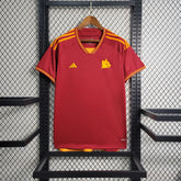 Camisa Roma Home 2023/24 - Adidas Torcedor Masculina - Vermelha/Amarela