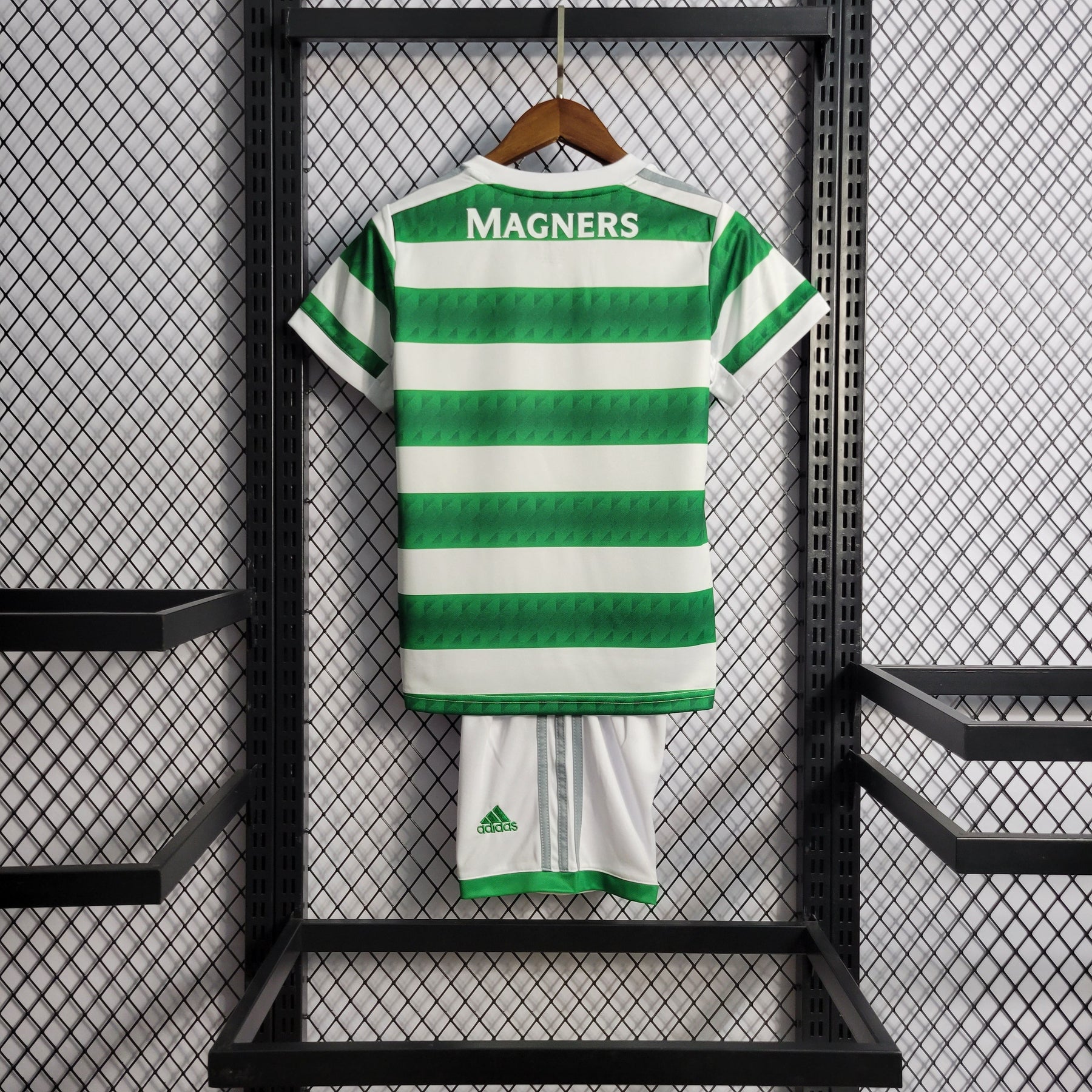 Kit Infantil Celtic Home 2022/23 - Adidas Torcedor - Branca/Verde