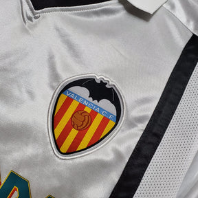 Camisa Valencia Home 2001/02 - Nike Retrô Masculina - Branca/Preta