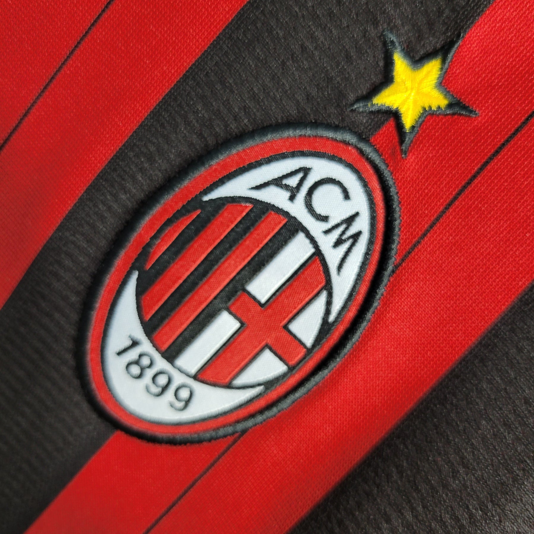 Camisa Milan Home 2013/14 - Adidas Retrô Masculina - Vermelha/Preta