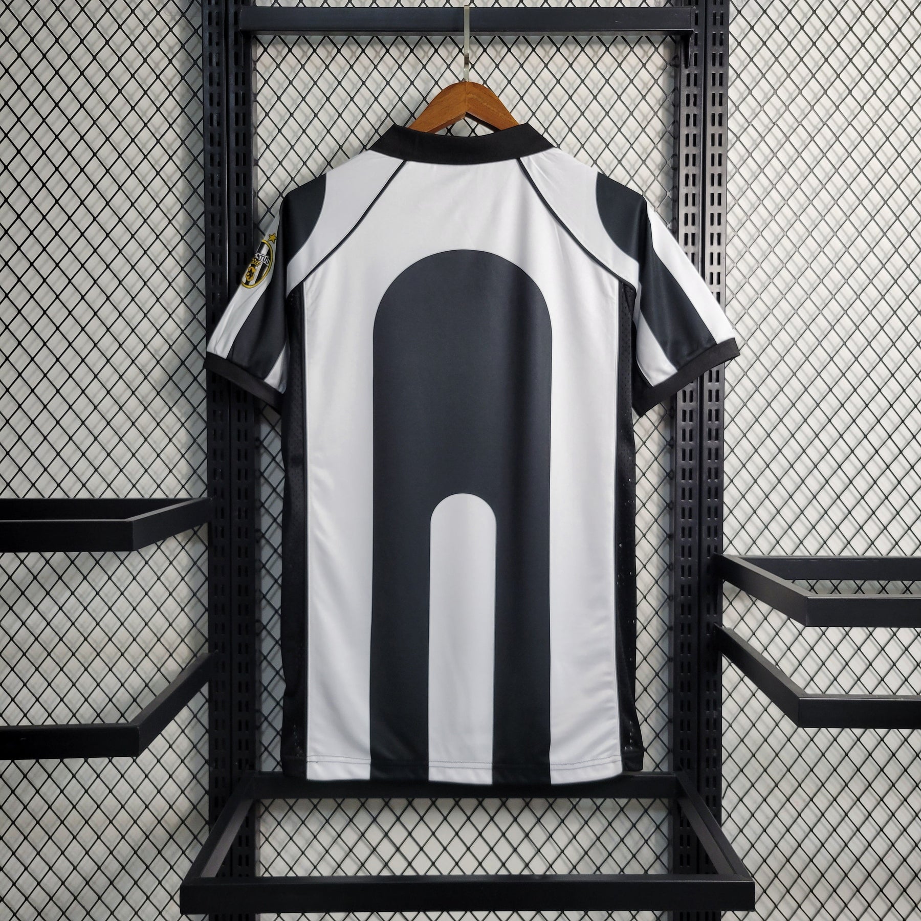 Camisa Juventus Home 1997/98 - Kappa Retrô Masculina - Branca/Preta