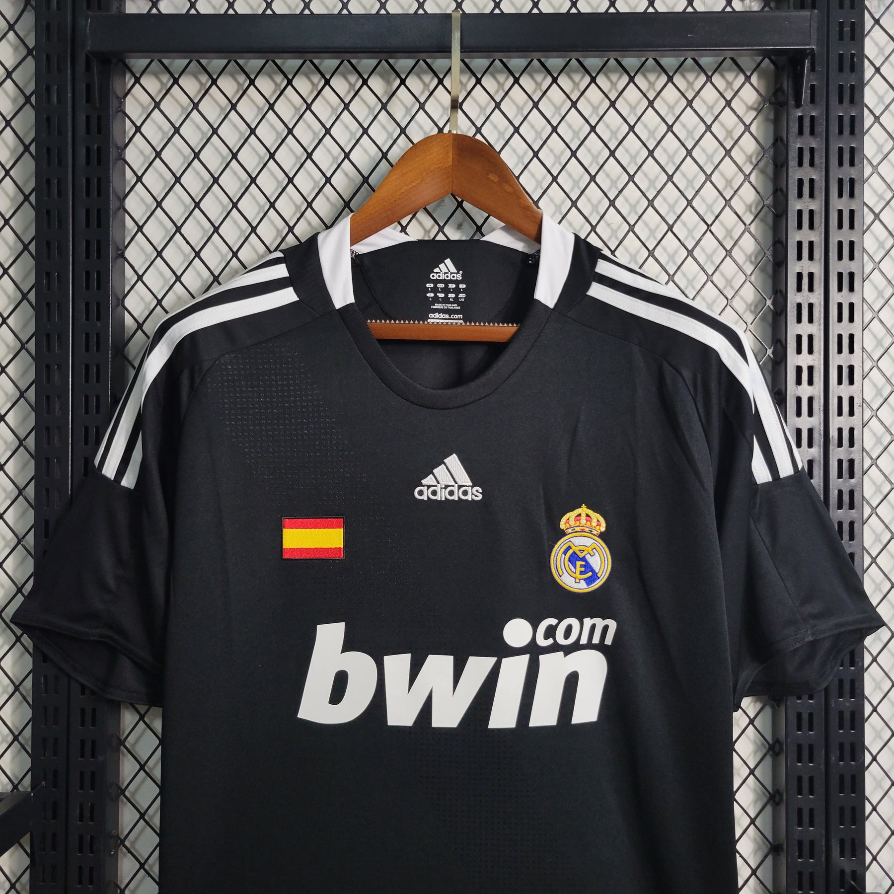 Camisa Real Madrid Third 2008/09 - Adidas Retrô Masculina - Preta