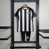 Kit Infantil Botafogo Home 2023/24 - Torcedor - Preta/Branca