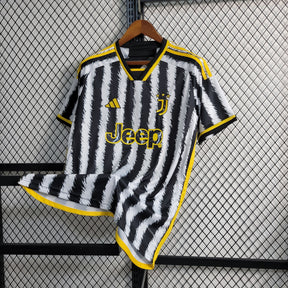 Camisa Juventus Home 2023/24 - Adidas Torcedor Masculina - Branca/Preta