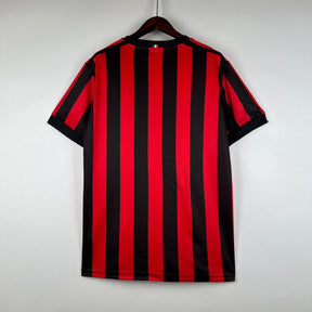 Camisa Milan Home 2017/18 - Adidas Retrô Masculina - Vermelha/Preta