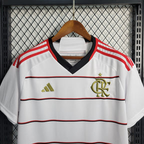 Camisa Flamengo Away 2023/24 - Adidas Torcedor Masculina - Branca/Vermelha