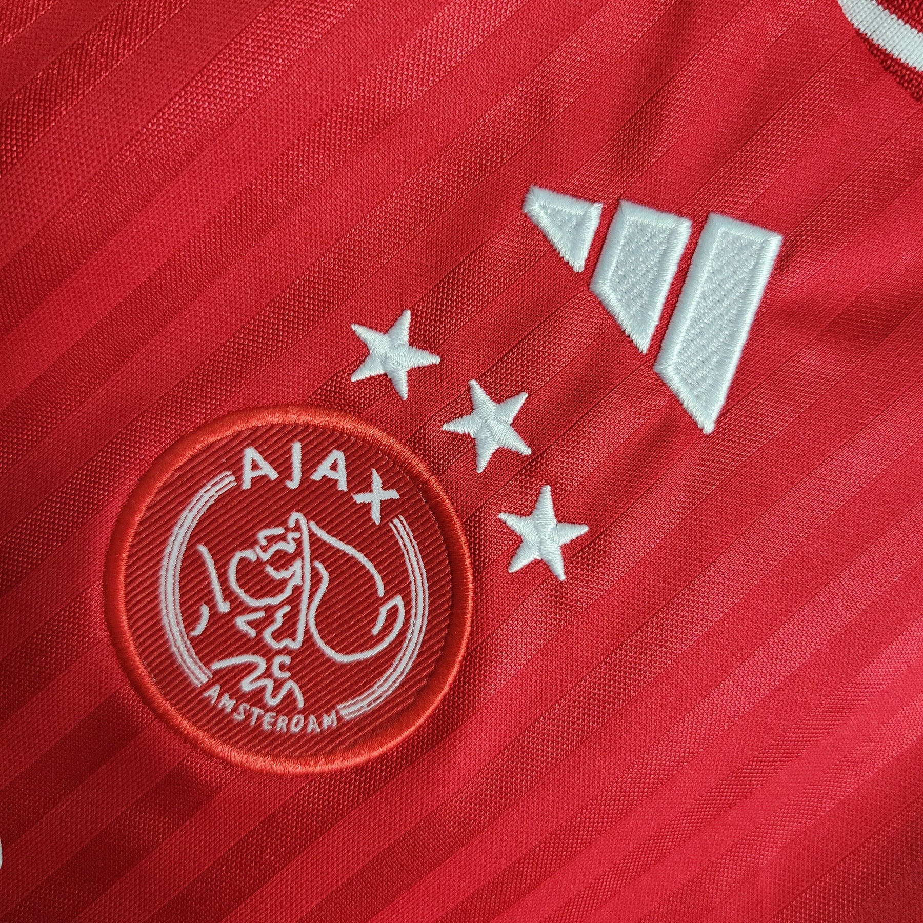 Kit Infantil Ajax Home 2023/24 - Adidas Torcedor - Vermelha/Branca