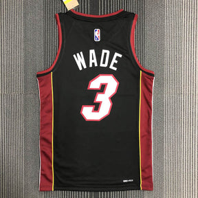 Regata NBA Miami Heat Icon Edição 75 anos Dwayne Wade Preta