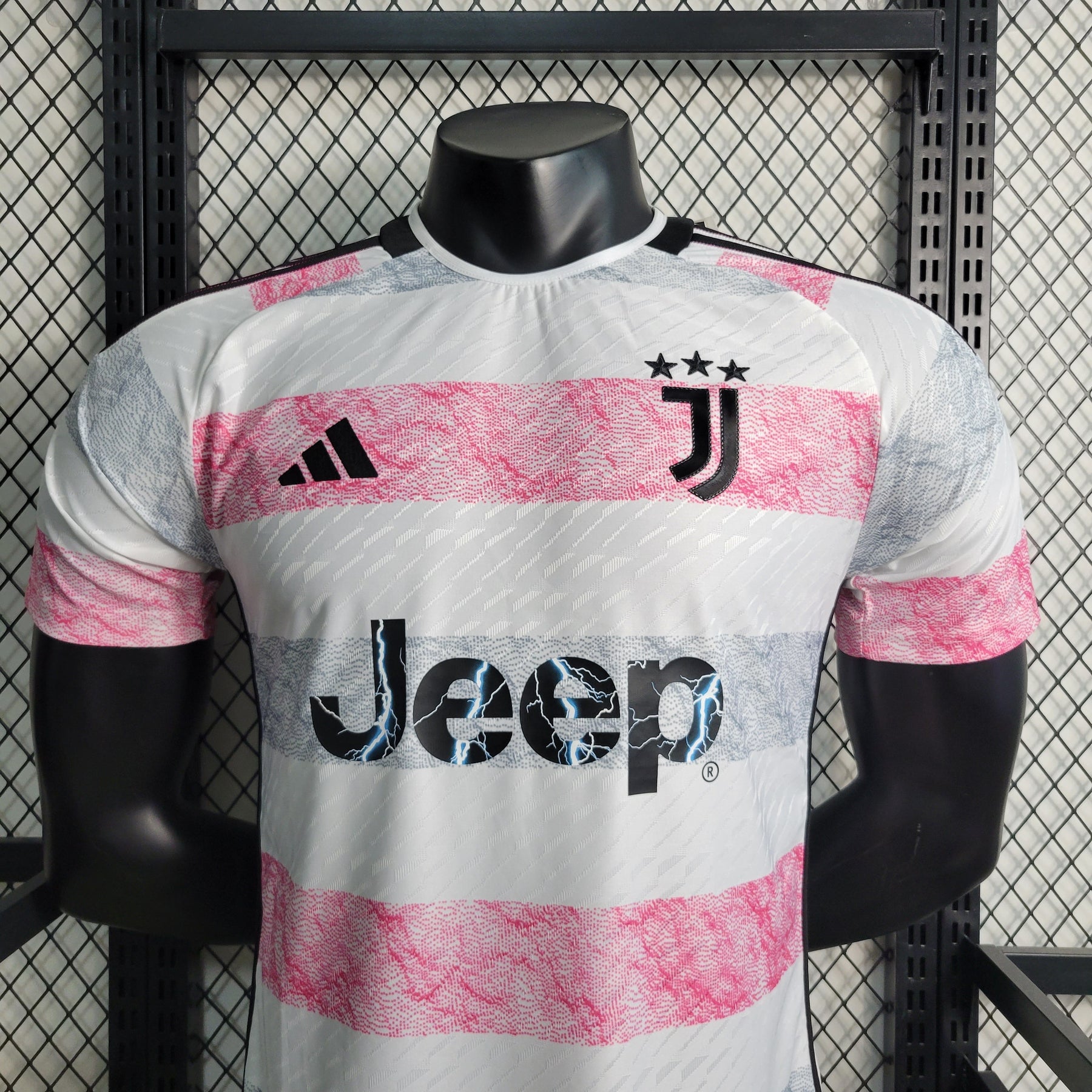 Camisa Juventus Away 2023/24 - Adidas Jogador Masculina - Branca/Vermelha