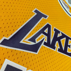 Regata Lakers Retrô Mitchell & Ness 1984/1985 Magic Johnson Amarela