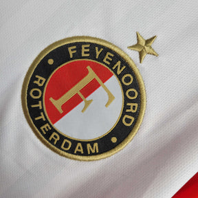 Camisa Feyennord Home 2023/24 - Castore Torcedor Masculina - Branca/Vermelha