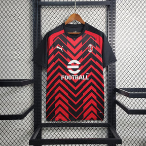 Camisa Milan Treino 2023/24 - Puma Torcedor Masculina - Preta/Vermelha