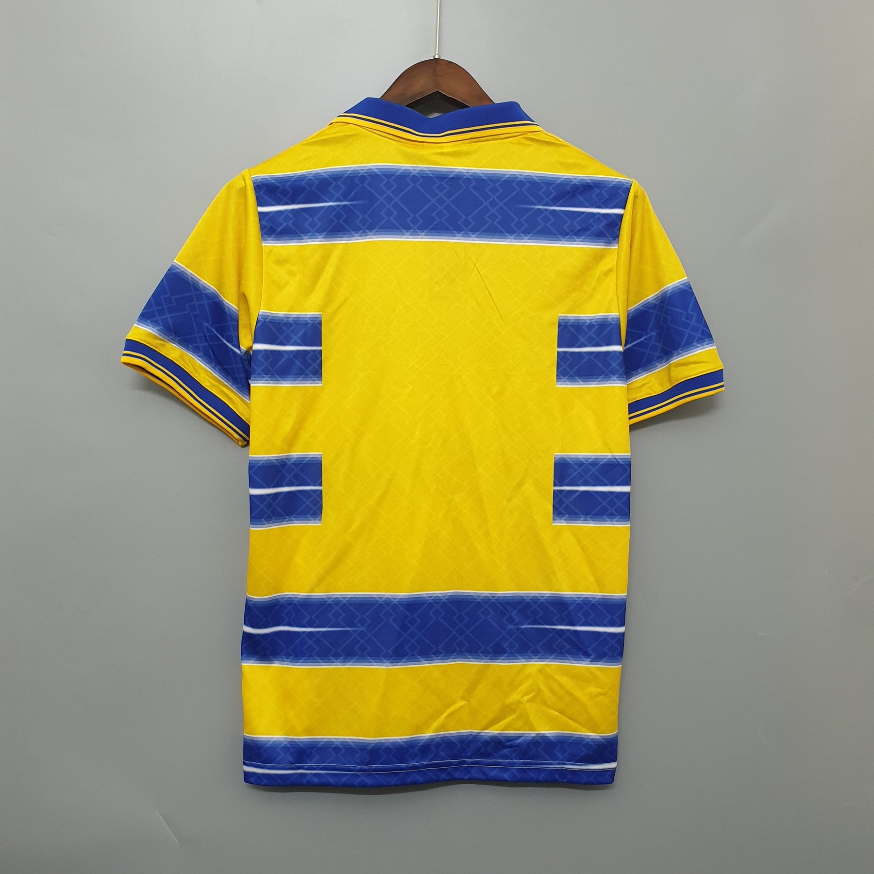 Camisa Parma Home 1998/99 - Lotto Retrô Masculina - Amarela/Azul