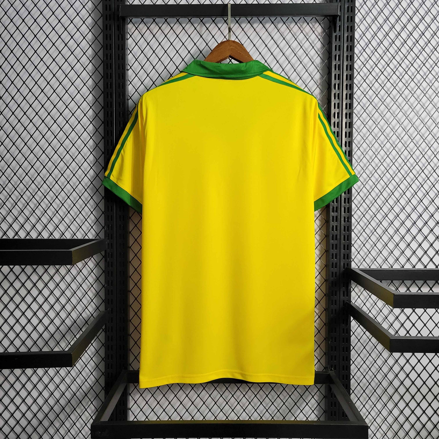 Camisa Seleção Brasil Home 1978/1979 - Adidas Retrô Masculina - Amarela/Verde