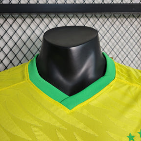 Camisa Seleção Brasil Home 2023/24 - Nike Jogador  Masculina - Amarela/Verde