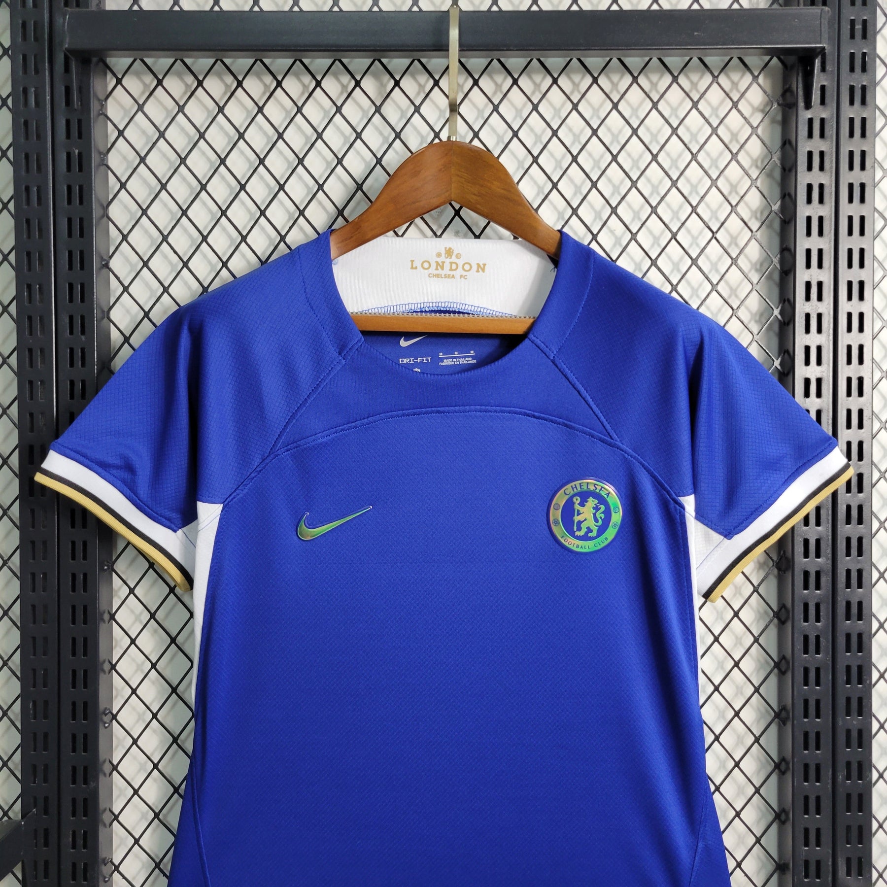 Camisa Chelsea Home 2023/24 - Nike Torcedor Feminina - Azul/Branca