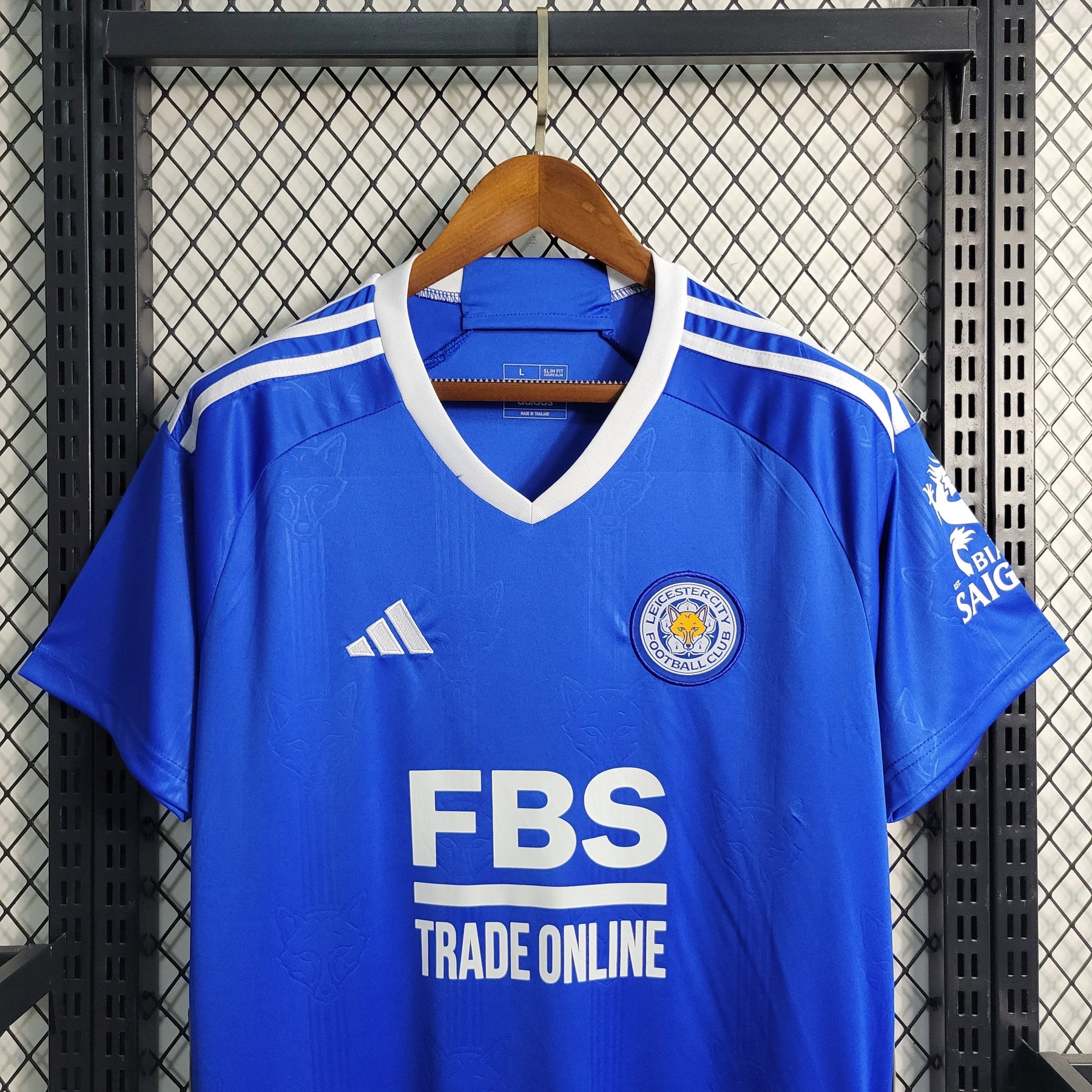 Camisa Leicester City Home 2023/24 - Adidas Torcedor Masculina - Azul