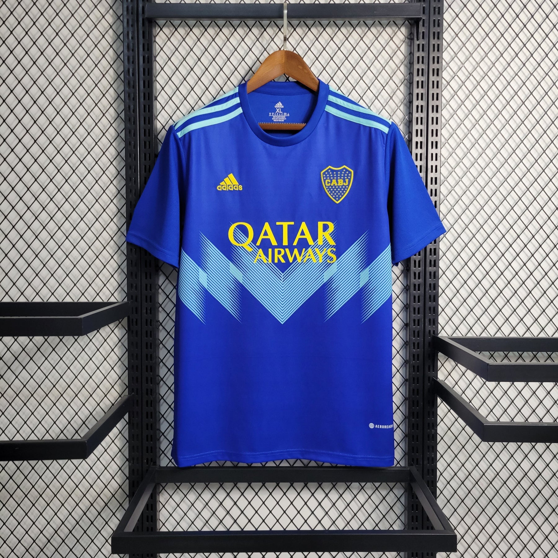 Camisa Boca Juniors Away 2023/24 - Adidas Torcedor Masculina - Azul/Amarela